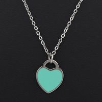 Pendant Necklaces Enamel Jewelry Women Gift Gold Rose Gold S...