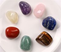 Garden Home Party Decornation Chakra Stones Gealing Crystals Набор из 7 упавших чакры балансировки, кристаллической терапии, медитации, Reiki Thumb Stones