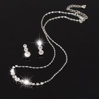 Мода Austria Crystal Серьги Ожерелья Свадебные Ювелирные Изделия Рождественские подарочные платья Свадебные аксессуары Ювелирные изделия невеста