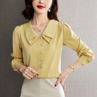 Compre al por mayor Elegantes Blusas Amarillas de bajo precio \u0026 de calidad  con envío gratuito | Es.DHgate