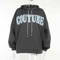 OEM ODM Women Patchwork Letter Patch Custom Embroidered Sweatshirt Chenille Hoodie