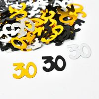 Party Decoration Leeiu Number Confetti Balloon 30 40 50 60 30th 50th Birthday Anniversary Tabletop Bordsscatter Centerpiece