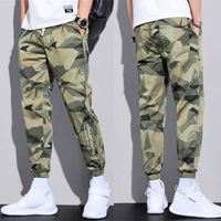 Calças masculinas 2022 homens de verão Harem Casual Camuflagem Camuflagem Harlan Macacão Streetwear Plus Size Pantalon Homme