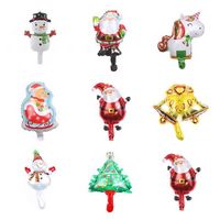 Christmas Tree Snowman Balloons Party Decoration Aluminum Film Balloon Xmas Atmosphere Adornment Children's Gifts SD47