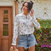 Compre al por mayor Blusas De Encaje Estampadas de bajo precio \u0026 de calidad  con envío gratuito | Es.DHgate