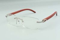 2021 المعابد الخشبية الأصلية الطبيعية النظارات الإطار 3524012 النظارات الفاخرة النظارات، الحجم: 36 -18-135mm