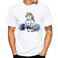 Camisetas para hombre FPACE Manga corta Hombre Tops Moda Levantamiento de pesas Camiseta Arco Iris Impreso Tshirts Camisetas Esenciales Camisetas Esenciales