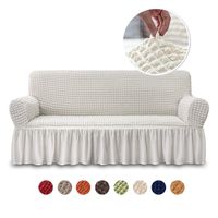 Luksusowa sofa żakardowa Pokrywa z spódnicą Europejski Segmentowy Kanapa Pokrywy do salonu Fotel Elastyczna Stretch 220225