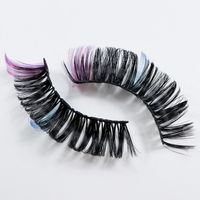 Wholesale Fluffy Colored Lashes New Arrival Russian Strip Lash Dramatic Natural D Curl Lashes Makeup False Eyelashes