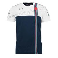 Женская футболка 2021 F1 Williams Team - подчеркивая классическая новейшая рубашка Летний моторный гоночный костюм и быстросухой