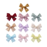 Girls Hair Accessories Hairclips Bb Clip Barrettes Clips Headbands For Children Kids Children'S Headdress Embroidered Lace Bow Princess Cute B9734