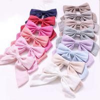 Hot trends in Europe and America Girls hairpin Headdress Cotton and linen cloth Swallowtail butterfly Hairpin Children hairpin monochro