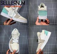 Обувь 1 1s низкий парижский jumpman мужская баскетбол туманный синий светло-серый для женщин спортивные дизайнерские кроссовки кроссовки chaussures 36 - 46