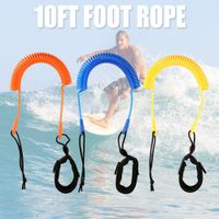 3 Meter 10 Feet Coiled Leash Stand Up Paddle Board Paddleboarding Surfboard Leash Leg Rope Surfboard Surfing Accessories