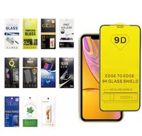 9D tampa completa protetor de tela de vidro temperado para iphone 13 12 mini 11 pro max xr x xs 7 8 mais 13promax com pacote de varejo