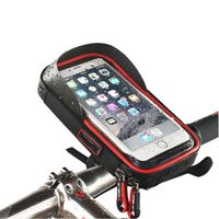 유니버설 방수 자전거 휴대 전화 홀더 6 인치 장치에 대 한 터치 스크린이있는 자전거 핸들 바 가방