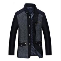 Men' s Wool & Blends Winter Jacket 2021 Fashion Male Per...