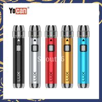 Yocan Lux Vape Pen Battery E Cigarette Mod Стиль Предварительные аккумуляторы 400mAh Регулируемое напряжение