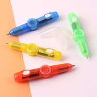 Ballpoint Pens Light Combo Office Supplies Stress Relief Toys Invisible Glow Ink Pen Turning Fingertip Top Gyro