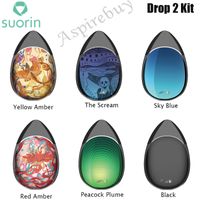 Suorin Drop 2 Kit 14W Max Powered by Built-in 1000mAh Battery with 3.7ml Pod Cartridge Type-C Charging "Hidden Side Button" Vape E-cigarette Authentic