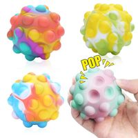 Neuheit Gegenstände Party bevorzugt sensorisches Spielzeugpaket für Erwachsene Kinder Pop Stress Balls 3D Squeeze Stress Relief Toy Set Silikon Set Silikon
