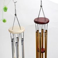 6 Tube Outdoor Metallo Vento Chimes Chimes Yard Gardenbell Wind Chime Window Bells Wall Hanging Decorations Home Decor Vento in legno