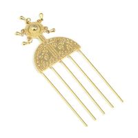 Hair Clips & Barrettes Gold Plated Eritrea Kenya Ethiopian Wedding Bride Women Girls Silver Color Hairwear Hairpin Combs Stick Charm Jewelry