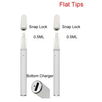 Full Ceramic Vape Pen 1. 0ml Snap on Carts Rechargeable Dispo...