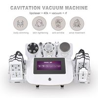 Ultrason kavitasyon gövdesi kontur zayıflama makinesi 6 in 1 ultrasonik 40K lipolazer vakum yağ kaybı kaldırma yeniden şekillendirme rahat kaslar ince cihaz