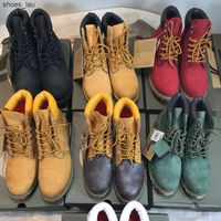 2022 Designer Men Women Boots Winter Classic Leather Ankle Boot Cowboy Yellow Red Blue Black Warm Snow Trainer Motorcycle Shoes