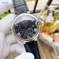 42mm Men' s Watches Mechanical Leather Wrist Moon design...
