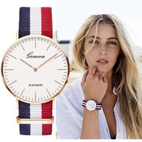 Luxo Homens e Women Watches Designer marca relógios despeje hommes et femmes, pulseira en nylon Ray, Marque de Luxe, Classique, La Mode