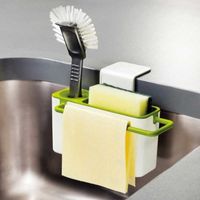 Neue Ankunft Multifunktionale Kreative Praktische Saugnapf Küche Waschbeckenhalter Bad Kunststoff Lagerregalregal Lagerung