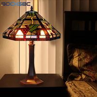 Table Lamps BOCHSBC Lamp Bedside Warm Creative Retro Romantic Luxury Art American Country Living Room Bedroom