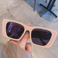 Gafas de sol Vintage Marca de moda Color de caramelo Plaza para mujeres elegante gradiente UV400 Gato ojo negro Leopardo Gafas de sol Hombres