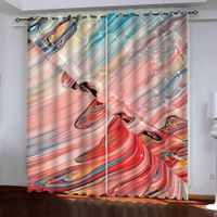 Custom color 3D Curtain For Living Room Bedroom Modern Fashion Kitchen Door Window Treatment Drapes