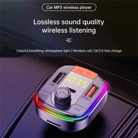 T832 Bluetooth FM Transmitter Hands Free Wireless Radio Adapter Car Kit TF Card MP3 Player QC3.0 + PD USB Charger FM Modulator
