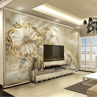 Wallpapers 3d Stereo Living Room Sofa TV Background Wall Pap...