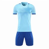 Futbol Setleri Düz Renk Yuvarlak Boyun erkek Kısa Kollu Boş T Gömlek Sınıf Servis Kültürü Çizgisiz Üst Giysi