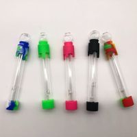11cm Bowser Silicone Glass Pipe Portable Dry Herb Tobacco Oil Rigs Pipes Smoking Handpipe simple to use