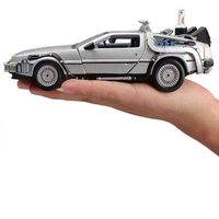 1:24 Mini Model Alloy Die cast Car DMC-12 Back To The Future Pull Back Inertia Metal Diecast Car Collection Gifts Toys for boys 220113