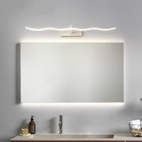 2022 Европейский стиль светодиодные зеркальные огни настенные лампы ванная комната водонепроницаемый белый черный плоский современное крытое освещение