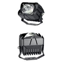 Arbetslampa 1 Par LED bilmotorcykel strålkastare Lampor Bifokal Lens Integrerad Aluminium Kroppsdesign för värmeavlastning Scooters strålkastare