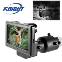 Night Vision Riflescope HD 1080p 4,3 polegadas Exibir escopos siameses Câmeras de vídeo Iluminador infravermelho Escopo de caça tática