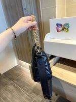 Женская сумка на плечо Классическая роскошная цепочка сумка пресбиопия кошелек высокое качество натуральная кожа HOBO Messenger сумки
