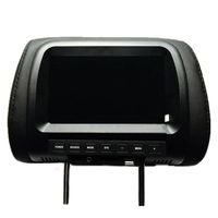 Автомобиль Видео Универсальный 7-дюймовый подголовник MP4 Монитор / Multi Media Player Сиденье на спине USB SD MP3 MP5 FM встроенные динамики