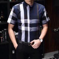 Lussurys Designer Dress Shirt Camicia da uomo Abbigliamento Moda Black Men Solid Color Business Casual Mens Manica lunga 2022 S-4XL # 93