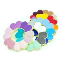 Colorful Silicone Flower Teether Large Teething Beads Sunflo...