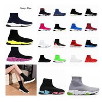 Erkek Hız Koşucu 1.0 Çorap Rahat Ayakkabılar Platformu Bayan Sneakers Yastık Trainer Siyah Beyaz Klasik Dantel Jogging ile Yürüyüş 36-45
