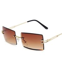 Sonnenbrille Design Luxus Quadrat Männer Frauen Shades UV400 Vintage Half Rahment Gläser Mode Eyeware Sommer Stil Schutzobjektive